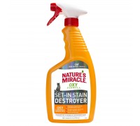 Спрей-знищувач 8in1 Nature's Miracle «Set-In Stain Destroyer Oxy Formula для видалення плям і запахів від котів, з формулою активного кисню 709 мл 680398