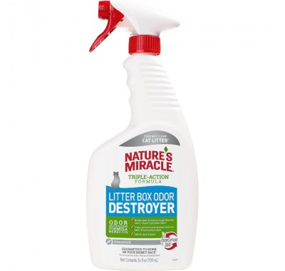 Спрей 8in1 Nature's Miracle Знищувач запаху туалету котячого 709 мл 680205/5552