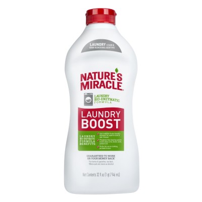 Засіб для прання 8in1 Nature's Miracle Stain & Odor Remover Laundry Boost для видалення плям та запахів від тварин 946 мл 680423/8326