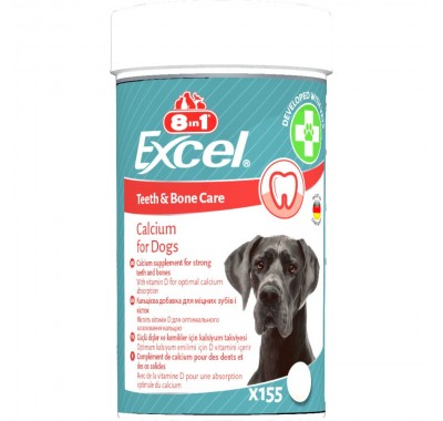 Кальций для собак 8in1 Excel Calcium 155шт 109402
