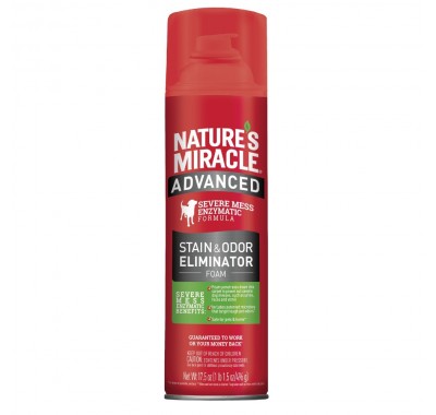 Засіб для видалення плям та запахів від собак 8in1 Nature's Miracle Advanced Stain and Odor Eliminator з посиленою формулою 518 мл 680442/680135/6946
