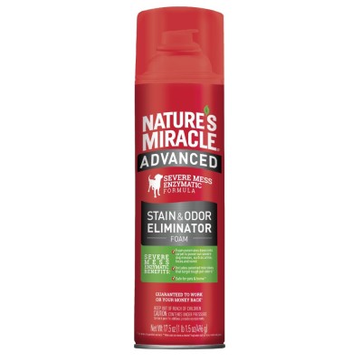 Засіб для видалення плям та запахів від собак 8in1 Nature's Miracle Advanced Stain and Odor Eliminator з посиленою формулою 518 мл 680442/680135/6946