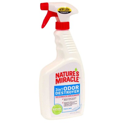 Знищувач запахів 8in1 Nature's Miracle 3in1 Odor Destroyer, спрей з ароматом свіжої білизни 710 мл 680195/5452