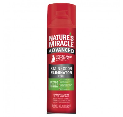 Засіб для видалення плям та запахів від кішок 8in1 Nature's Miracle Advanced Stain and Odor Eliminator з посиленою формулою 518 мл 680142/6947