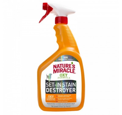 Спрей 8in1 Nature’s Miracle Dog Oxy Formula Spray для собак, усунення плям та запахів, 946 мл 680397