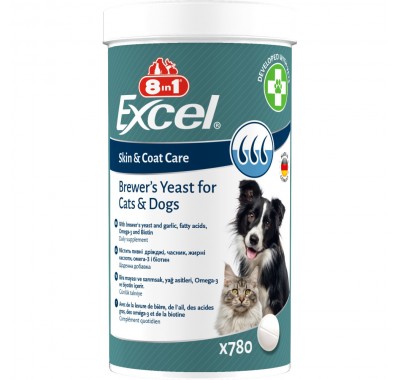 Пивні дріжджі для собак 8in1 Excel Brewers Yeast 780шт 660894