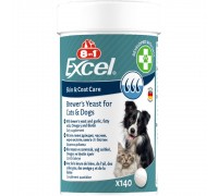 Пивні дріжджі для собак та кішок 8in1 Excel Brewers Yeast 140шт 661823