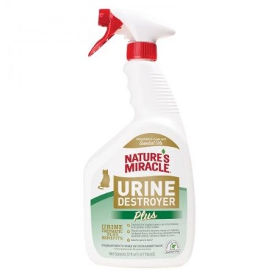 Спрей 8in1 Nature`s Miracle Cat Urine Destroyer Pour для усунення запахів сечі кішок, 946 мл 680476/680418