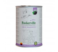 Консервований корм для цуценят Baskerville ягня та смородина, 400г 21558/1780