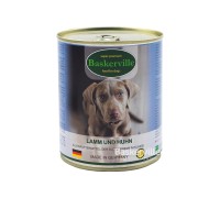 Консервований корм для собак Baskerville ягня і півень 800г 21530/7015