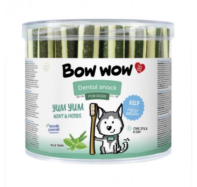 Ласощі для собак Палички з м'ятою Dental "Bow WOW" Mira Mar, 35 шт/уп BW151