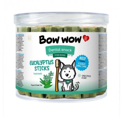 Ласощі для собак Евкаліптові палички Dental "Bow WOW" Mira Mar, 10 см-30 шт/уп BW428