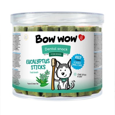 Ласощі для собак Евкаліптові палички Dental "Bow WOW" Mira Mar, 10 см-30 шт/уп BW428