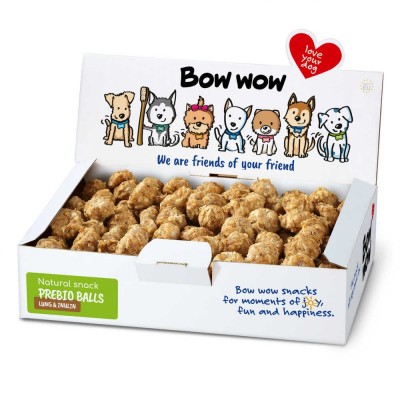 Ласощі для собак В'ялені кульки з легкими та інуліном "Bow WOW" Mira Mar, 900 гр/box BW359