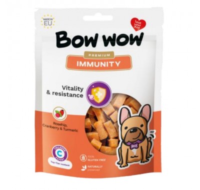 Ласощі для собак Снеки для покращення імунітету Immunity Bow WOW Mira Mar, 60 г BW822