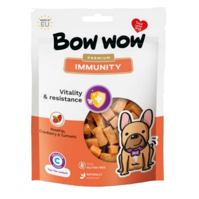 Ласощі для собак Снеки для покращення імунітету Immunity Bow WOW Mira Mar, 60 г BW822