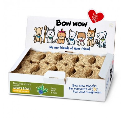 Лакомства для собак натуральные Косточки с курицей и коллагеном "Bow WOW" Mira Mar, 30 шт/уп BW650