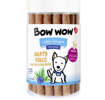 Ласощі для собак Палички з птицею та колагеном "Bow WOW" Mira Mar, 17 шт/уп BW224