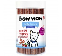 Ласощі для собак М'ясні палички з яловичини та колагену "Bow WOW" Mira Mar, 12 см/370 г-20 шт/уп BW252