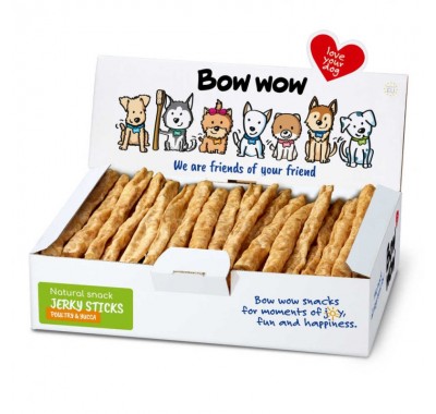 Ласощі для собак Палички з м'ясом птиці та юккою "Bow WOW" Mira Mar, 50 шт/уп BW310