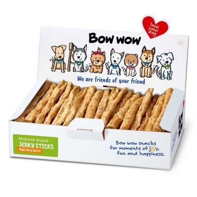 Ласощі для собак Палички з м'ясом птиці та юккою "Bow WOW" Mira Mar, 50 шт/уп BW310