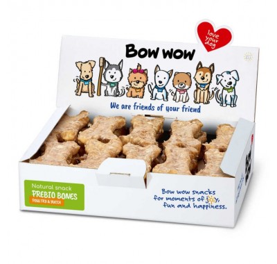 Ласощі для собак Кісточки з домашнім птахом та юкою "Bow WOW" Mira Mar, 30 шт/уп BW301А