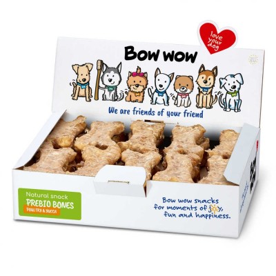 Ласощі для собак Кісточки з домашнім птахом та юкою "Bow WOW" Mira Mar, 30 шт/уп BW301А