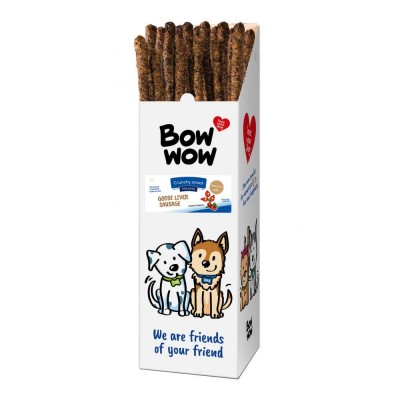 Ласощі для собак Ковбаски з гусячої печінки "Bow WOW" Mira Mar, 53-58 см - 72 шт/уп F555A