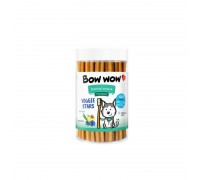 Ласощі для собак Палички із зеленню та інуліном Dental "Bow WOW" Mira Mar, 12 см/400 г-20 шт/уп BW920