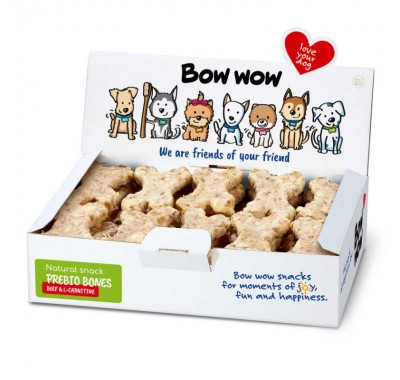 Ласощі для собак Кісточки з яловичиною та L-карнітином "Bow WOW" Mira Mar, 30 шт/уп BW305А