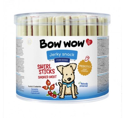 Ласощі для собак Палички з копченим м'ясом "Bow WOW" Mira Mar, 12 см-55 шт/уп BW008