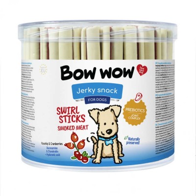 Ласощі для собак Палички з копченим м'ясом "Bow WOW" Mira Mar, 12 см-55 шт/уп BW008