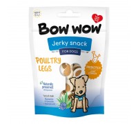 Ласощі для собак Снеки з куркою у вигляді курячої ніжки "Bow WOW" Mira Mar, 80 г-15 шт/уп BW135
