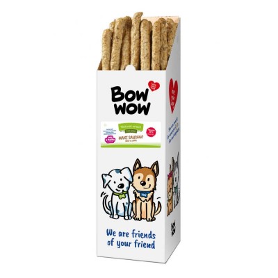 Ласощі для собак Ковбаски з яловичиною та легкими "Bow WOW" Mira Mar, 52-55 см - 40 шт/уп BW335