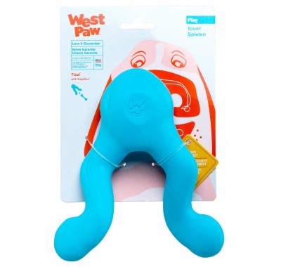 West Paw Tizzi Dog Toy Іграшка для собак, блакитна11см 