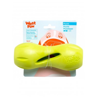 West Paw Qwizl Treat Toy Игрушка для собак, зеленая 14см