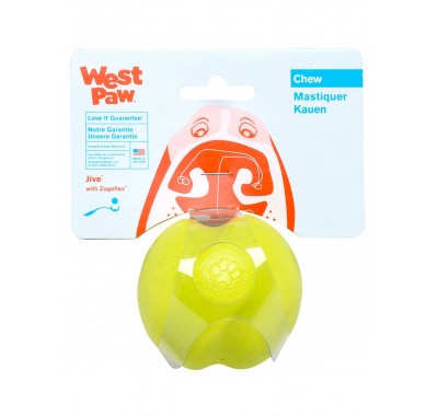 West Paw Jive Dog Ball Игрушка для собак, зеленая 6см 
