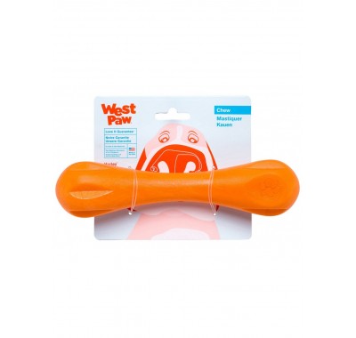 West Paw Hurley Dog Bone Іграшка для собак, помаранчева 15см 