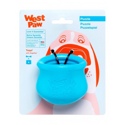 West Paw Toppl Treat Toy Іграшка для собак, блакитна 10см