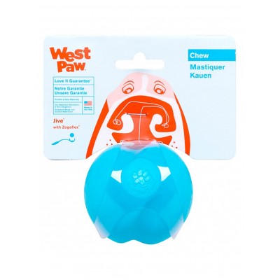 West Paw Jive Dog Ball Игрушка для собак, голубая 5см