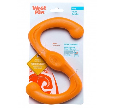 West Paw Būmi Tug Toy Іграшка для собак, помаранчева 21см 