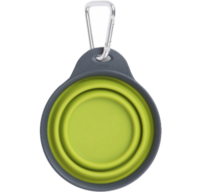 Dexas Collapsible Travel Cup Дорожня миска складна з карабіном 240 мл, зелена