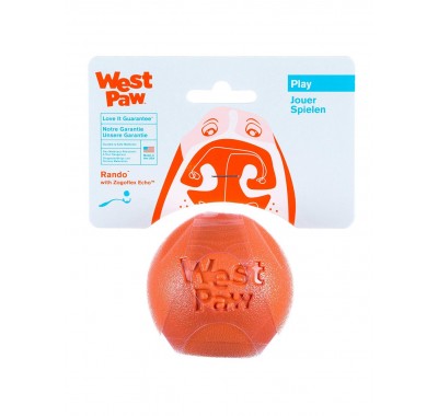 West Paw Rando Іграшка для собак, помаранчева 9см