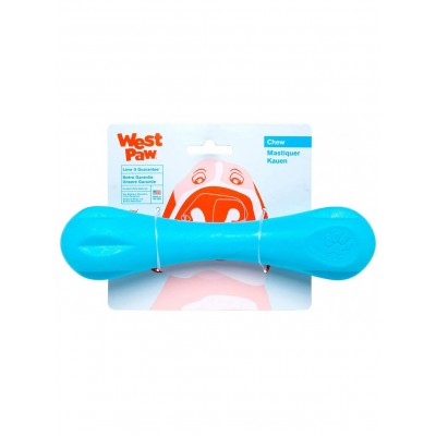 West Paw Hurley Dog Bone Іграшка для собак, блакитна 11см