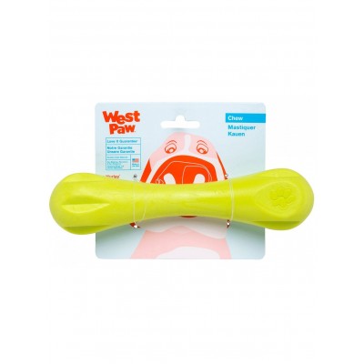 West Paw Hurley Dog Bone Игрушка для собак, зеленая 11см