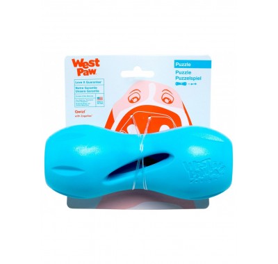West Paw Qwizl Treat Toy Іграшка для собак, блакитна 17см 