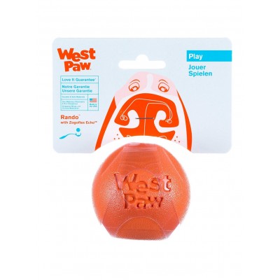 West Paw Rando Іграшка для собак, помаранчева 6см