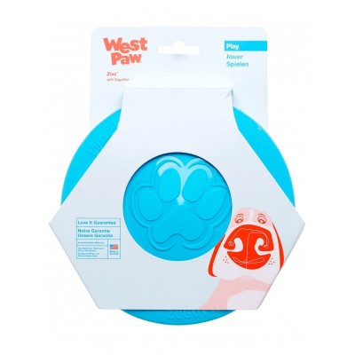 West Paw Zisc Flying Disc Іграшка для собак, блакитна 22см