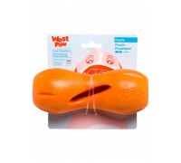 West Paw Qwizl Treat Toy Игрушка для собак, оранжевая 17см
