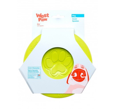 West Paw Zisc Flying Disc Игрушка для собак, зеленая 22см 